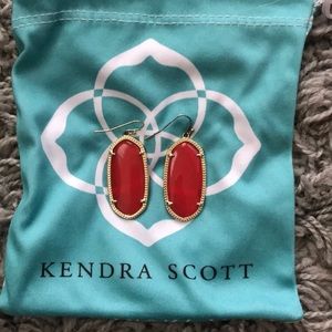 Kendra Scott Bright Red Elle Earrings